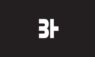 BH, HB, H , B Abstract Letters Logo Monogram