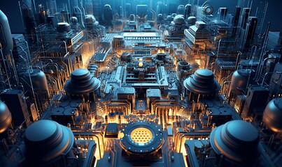 World of semiconductors, global electronics. Generative Ai

