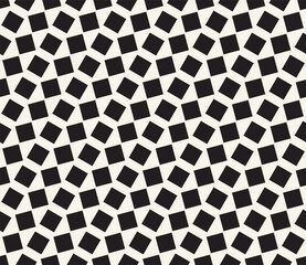 Vector seamless pattern. Repeating geometric elements. Stylish monochrome background design.
