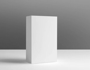 Rectangular Product Box on white background