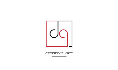 DQ, QD, D, Q abstract letters logo monogram