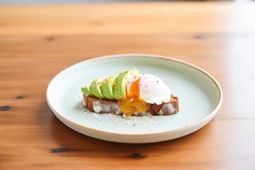 sourdough toast with avocado and poached egg