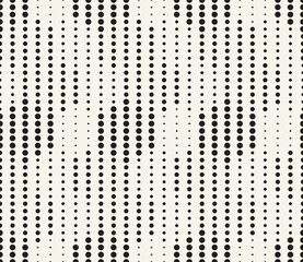 Vector seamless pattern. Repeating geometric elements. Stylish monochrome background design.