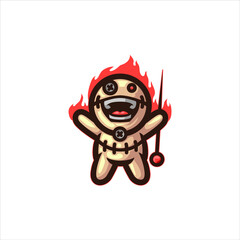 Cute Voodoo Doll Mascot