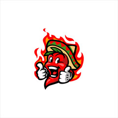 Mexican Chilli Mascot