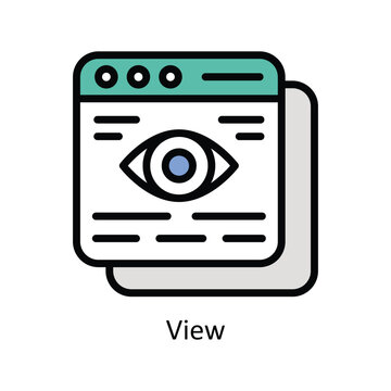 View Vector  Filled Outline Icon Style Illustration. EPS 10 File