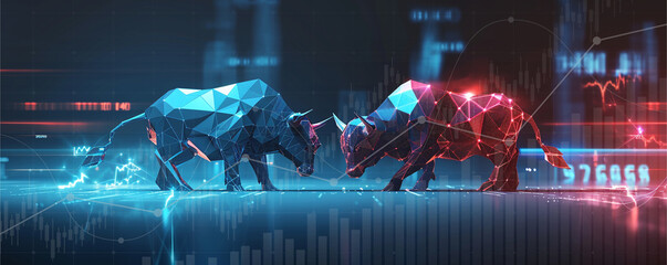 Stock market exchange or financial technology, ai technology