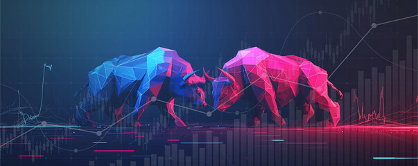 Stock market exchange or financial technology, ai technology