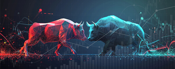 Stock market exchange or financial technology, ai technology