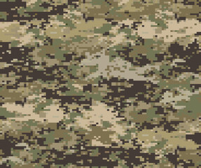 seamless camouflage pattern for army uniform