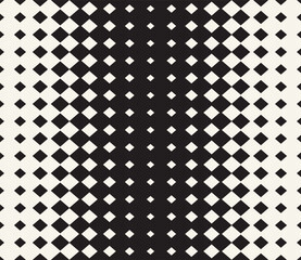 Vector seamless pattern. Repeating geometric elements. Stylish monochrome background design.