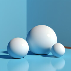 Crystal Balls Enchant with a Serene Blue Background,,
Gazing into Crystal Balls Set on a Mesmerizing Blue Backdrop