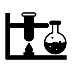 Data science, biochemistry, chemical lab,  icon