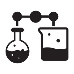 Data science, biochemistry, chemical lab,  icon