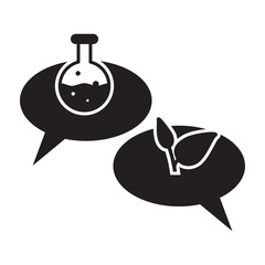 Data science, biochemistry, chemical lab,  icon