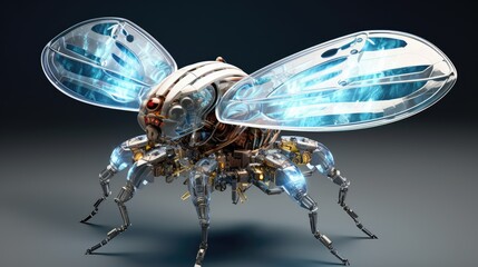 3d rendered illustration of a fly