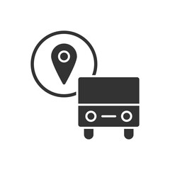 Bus Stand Location Icon - Address Icon