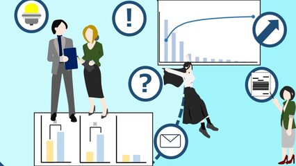 アイデア出しのイラスト