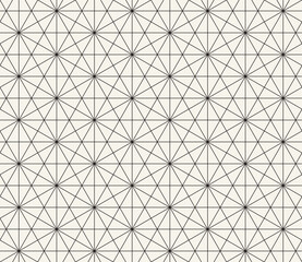 Vector seamless pattern. Repeating geometric elements. Stylish monochrome background design.