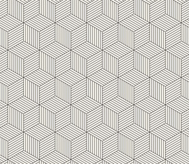 Vector seamless pattern. Repeating geometric elements. Stylish monochrome background design.