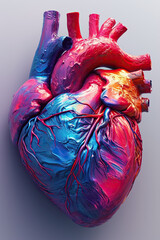 Naklejka premium A 3D render colorful heat in artistic style