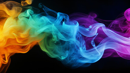 Colorful smoke background.