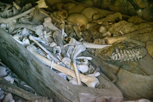 medieval Ossetian necropolis outside the village of Dargavs called the "City of the Dead"