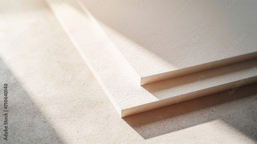Aufkleber A detailed close-up of a piece of wood placed on a table. This versatile image can be used in various projects