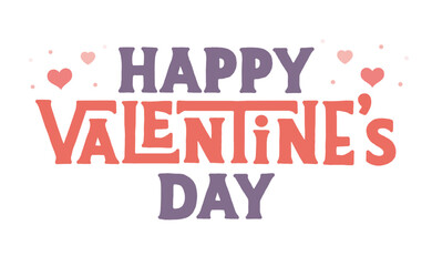 Happy valentine's logo design. Valentines love banner text design.