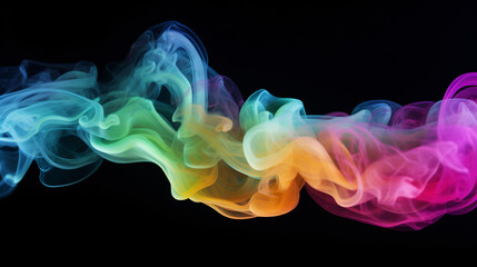 Abstract colorful smoke.