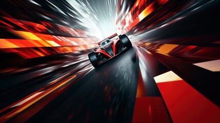 Motor sport background, modern dynamic formula one, closeup shoot, large screen