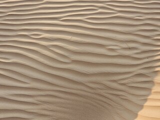 Desert sand texture with line pattern top view Spring sunset gates Sahara desert, with the sand dunes illuminated golden light, Africa, tax image isolated Nice background display Beautiful colourful H
