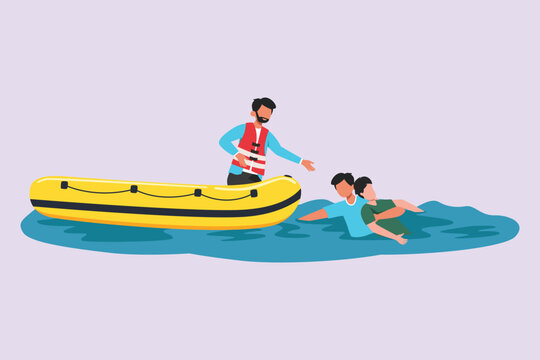 First aid, emergency concept. Colored flat vector illustration isolated.