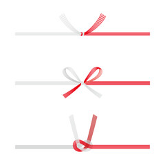 水引のベクターイラスト　3種