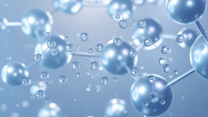 cyclic guanosine monophosphate molecular structure 3d, flat model, cyclic nucleotide, structural chemical formula view from a microscope