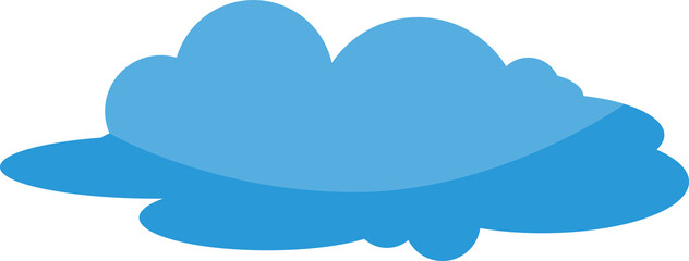 Blue Cloudscape Illustration
