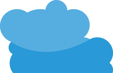 Blue Cloudscape Illustration
