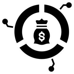 Asset Allocation Icon For Design
