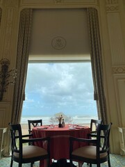 Biarritz -person in cafe