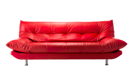  front view of a contemporary sleeper sofa isolated on a white background