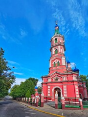 Fototapeta na wymiar orthodox church of the Holy Trinity in Riga, Latvia