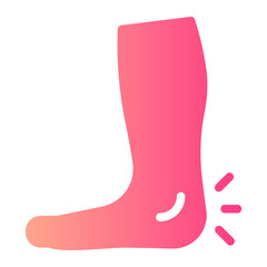 ankle gradient icon