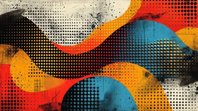 Abstract  retro, Neo Memphis, Dadaism, Cubism, Surrealism, Collage, Minimal style. Decoration art background. Abstract geometric illustration background. Abstract templates for designs. 