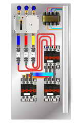 Control Panel. Production control panel and control of computer devices. 