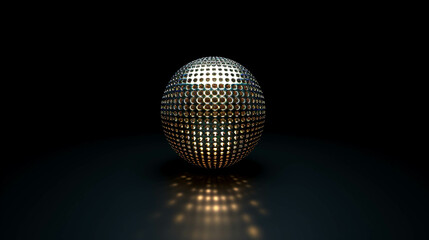 Fototapeta na wymiar silver disco ball