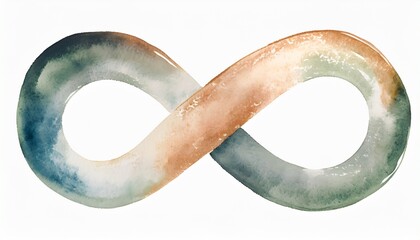 grunge infinity symbol watercolor hand drawn vector illustration illustration - obrazy, fototapety, plakaty