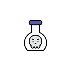 Chemical icon design with white background stock illustration