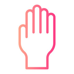 hand gradient icon