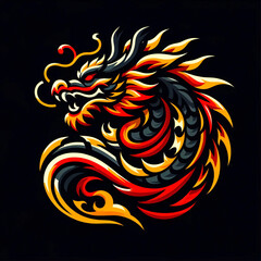 Chinese dragon  logo