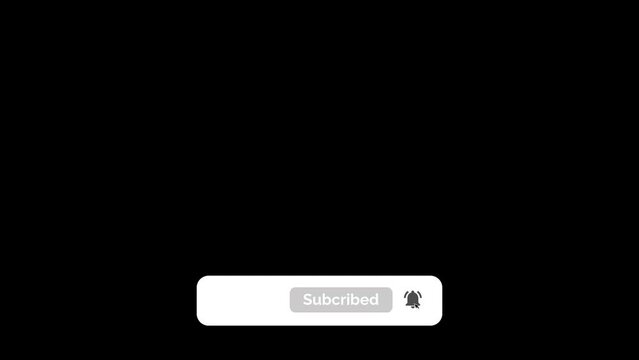 Subscribe Button, Black Background